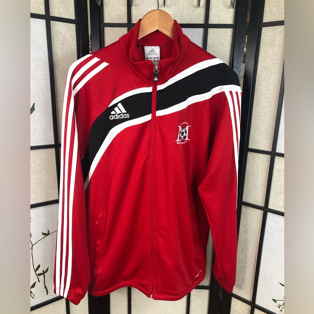 4 for 25$ ADIDAS Men Red Sweater Jacket Vest. Size Small Men